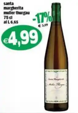 Il Castoro Supermercati Santa Margherita Muller Thurgau offerta