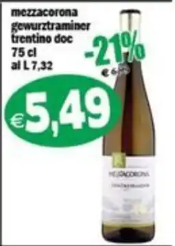 Il Castoro Supermercati Mezzacorona gewurztraminer trentino doc offerta