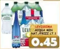 MercADone Levissima acqua minerale naturale frizzante offerta
