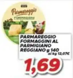 MA Supermercati Parmareggio formaggini al parmigiano offerta