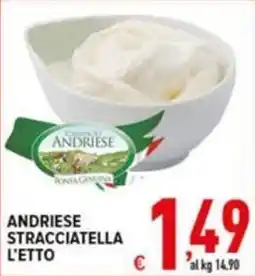 Iper Triscount Andriese Stracciatella l'etto offerta