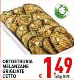 Iper Triscount Ortoetruria melanzane grigliate l'etto offerta