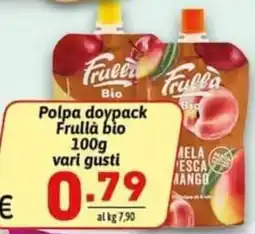 Ipercarni Polpa doypack Frullà bio offerta