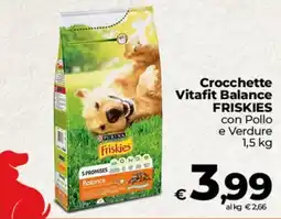 Ipercoop Radenza Crocchette Vitafit Balance Friskies con Pollo e Verdure offerta