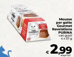 Ipercoop Radenza Mousse per gatto Gourmet Revelations Purina offerta