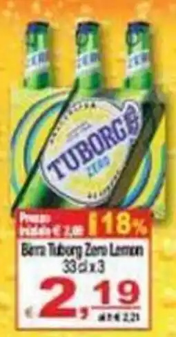 CTS Supermercati Birra Tuborg Zero Lemon offerta