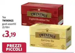 Futura Supermercati Tea TWININGS gusti assortiti offerta