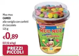 Futura Supermercati Muu muu CAMEO alla vaniglia con confetti di cioccolato offerta