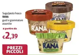 Futura Supermercati Sugo/pesto fresco RANA offerta