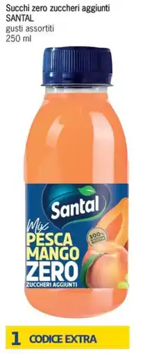 Futura Supermercati Succhi zero zuccheri aggiunti Santal offerta