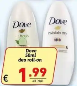 Ipercarni Dove deo roll-on offerta