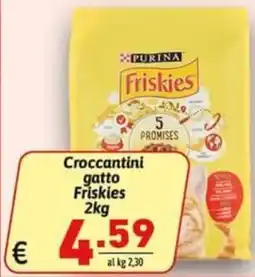 Ipercarni Croccantini gatto Friskies offerta