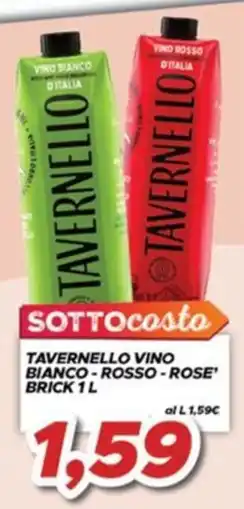 MA Supermercati Tavernello vino bianco - rosso - rose' offerta