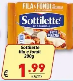 Ipercarni Sottilette fila e fondi offerta