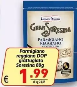 Ipercarni Parmigiano reggiano DOP grattugiato Soresina offerta
