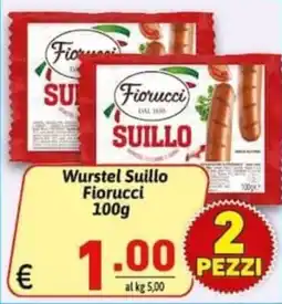 Ipercarni Wurstel Suillo Fiorucci offerta