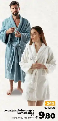 Ipercoop Radenza Accappatoio in spugna uomo/donna FZ offerta