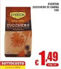 Sacoph Everton zucchero di canna offerta