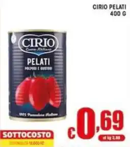 Sacoph Cirio pelati offerta