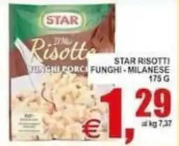 Pewex Star risotti funghi milanese offerta