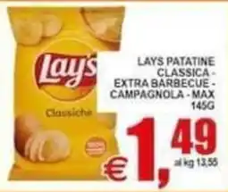 Pewex Lays patatine classica offerta