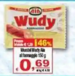 CTS Supermercati Wudy al formaggio offerta