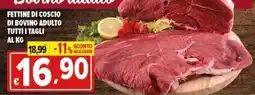 Iper Triscount Fettine di coscio di bovino adulto offerta