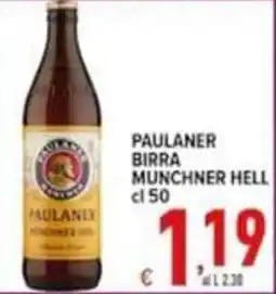 Iper Triscount Paulaner birra munchner hell offerta
