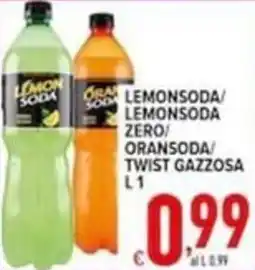 Iper Triscount Lemonsoda/lemonsoda zero/oransoda/twist gazzosa offerta