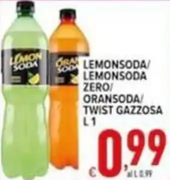 Lemonsoda/lemonsoda zero/oransoda/twist gazzosa