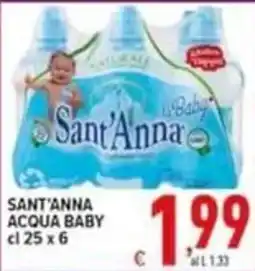 Iper Triscount Sant'Anna Acqua Baby offerta