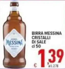 Iper Triscount Birra Messina Cristalli di Sale offerta