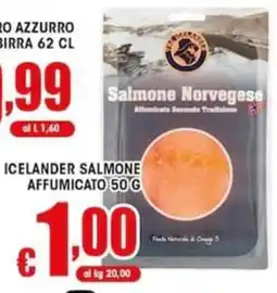 Sacoph Icelander salmone affumicato offerta