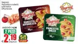 Elite Negroni Pancetta affumicata offerta