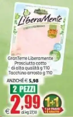 Elite GranTerre Liberamente Prosciutto cotto offerta