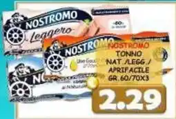 MercADone Nostromo tonno naturale leggero aprifacile offerta
