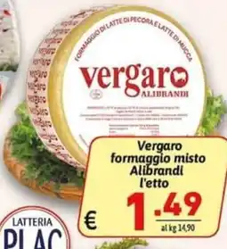 Ipercarni Vergaro formaggio misto Alibrandi offerta