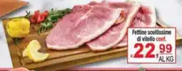 CTS Supermercati Fettine sceltissime di vitello offerta