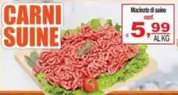 CTS Supermercati Macinato di suino offerta