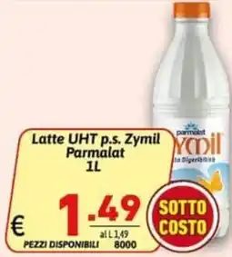 Ipercarni Latte UHT p.s. Zymil Parmalat offerta