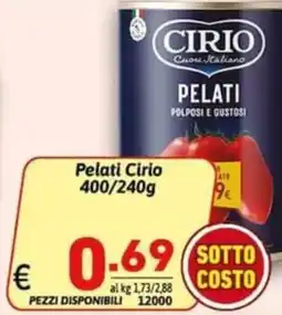 Ipercarni Pelati Cirio offerta