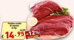 Ipercarni Fettine scelte di manzo offerta
