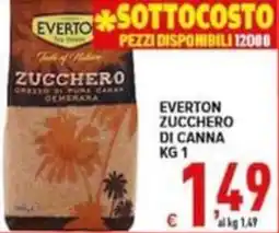 Iper Triscount Everton zucchero di canna offerta