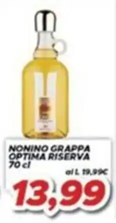 MA Supermercati Nonino Grappa Optima Riserva offerta