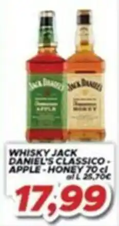 MA Supermercati Whisky Jack Daniel's Classico - Apple - Honey offerta