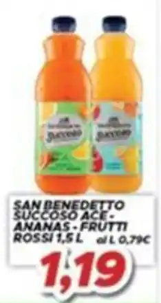 MA Supermercati San Benedetto succoso ace ananas frutti rossi offerta