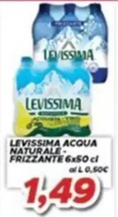 MA Supermercati Levissima acqua naturale frizzante offerta