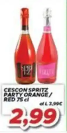 MA Supermercati Cescon Spritz Party Orange / Red offerta