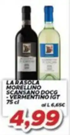 MA Supermercati La Rasola Morellino di Scansano DOCG - Vermentino IGT offerta