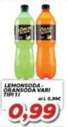 MA Supermercati Lemonsoda - Oransoda vari offerta